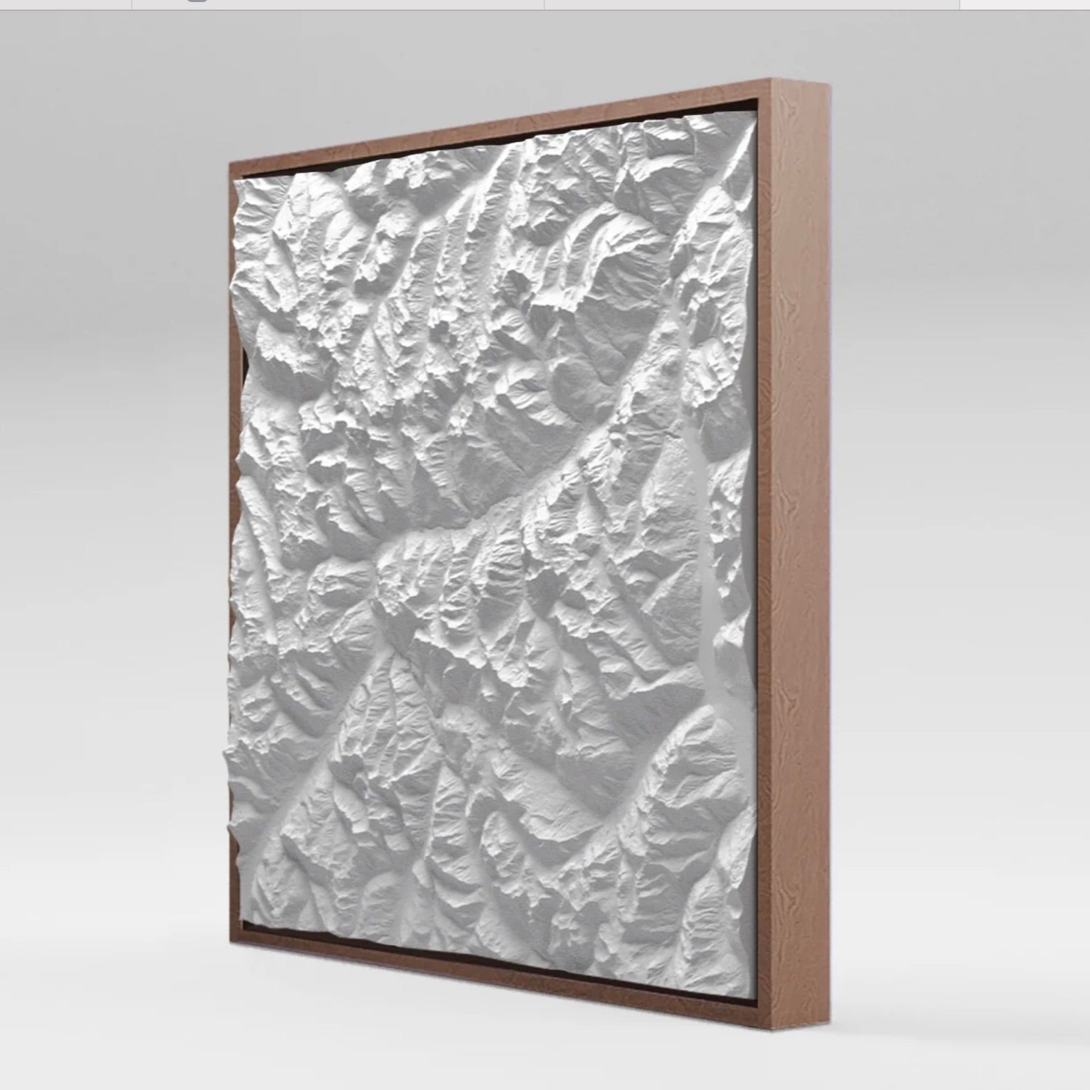 Schweizer Berge Gips Relief