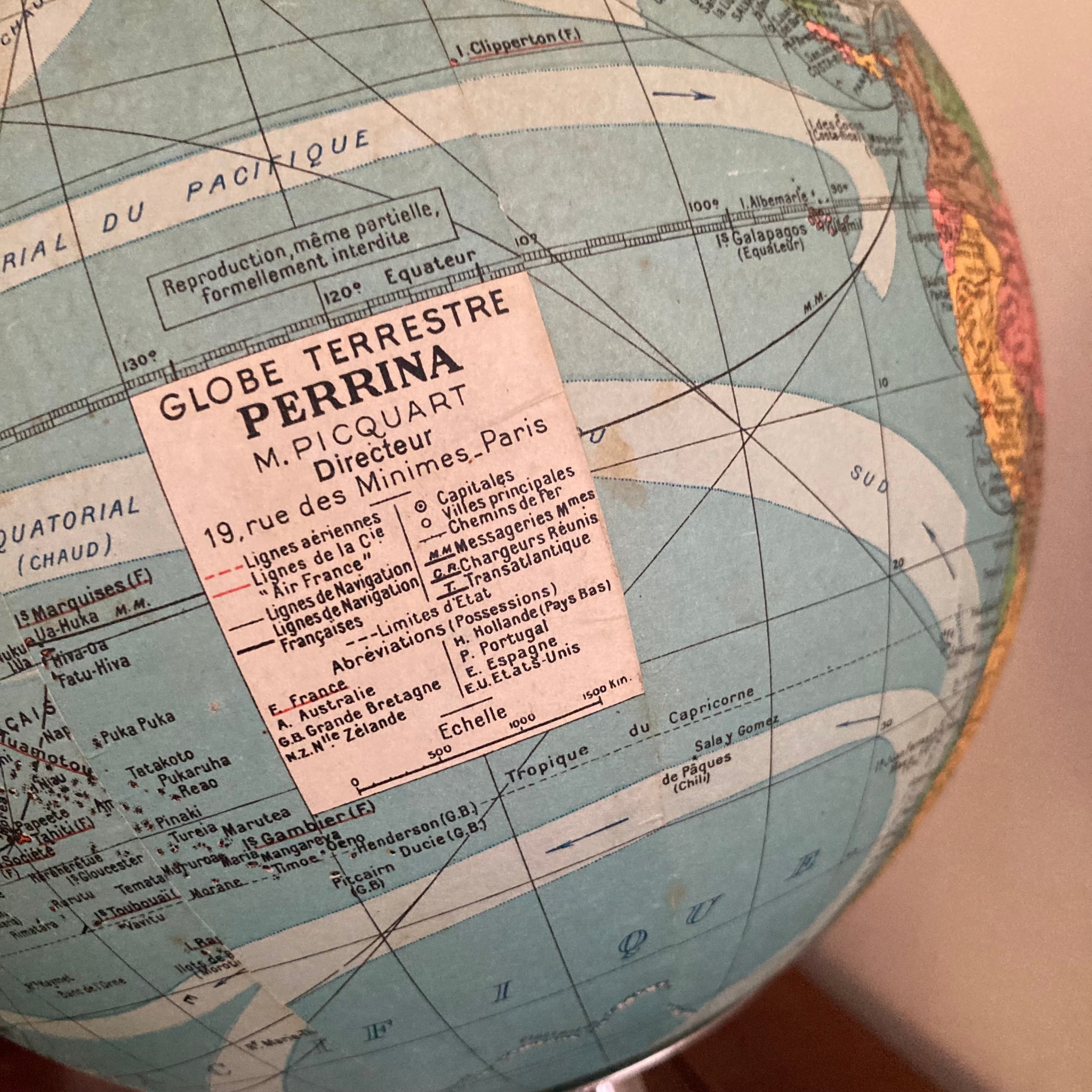 Vintage Weltkugel